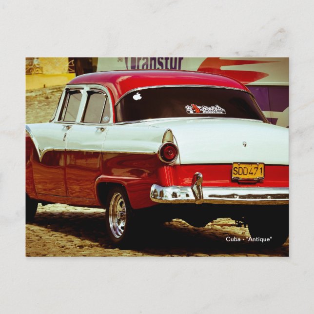 Cartão Postal Cuba - "Antiquado" (Frente)