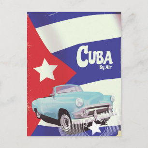 Cartão Postal Cuba de avião