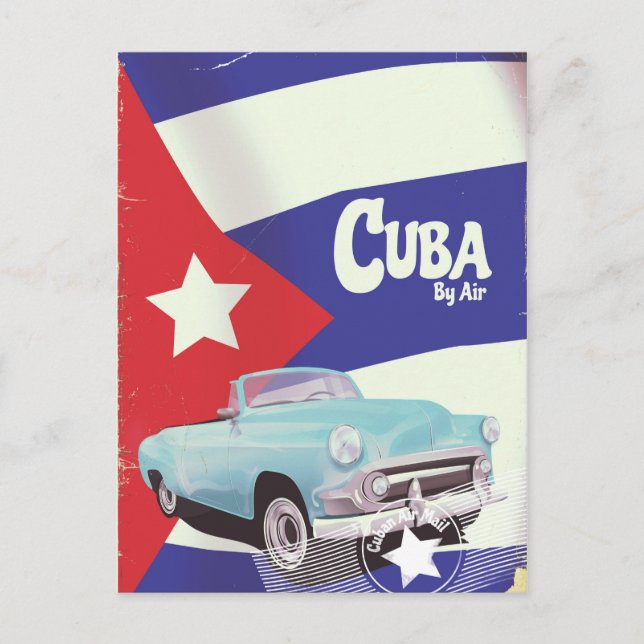 Cartão Postal Cuba de avião (Frente)