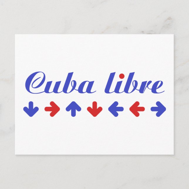 Cartão Postal Cuba! Design de revolução! (Frente)