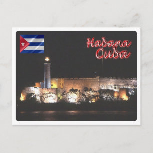 Cartão Postal Cuba - Havana - Farol - À Noite -