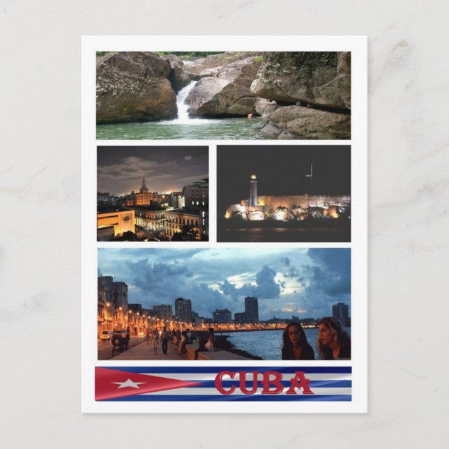Cartão Postal Cuba - Mosaico - (Frente)