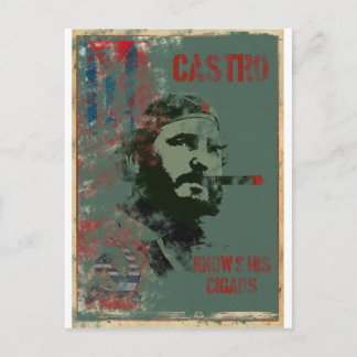 Cartão Postal Cuba Propaganda Castro