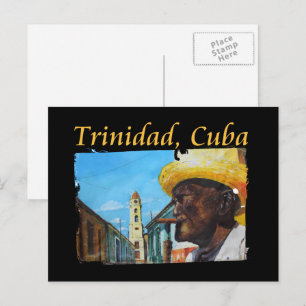Cartão Postal Cuba - Trinidad e Cubana Charutos
