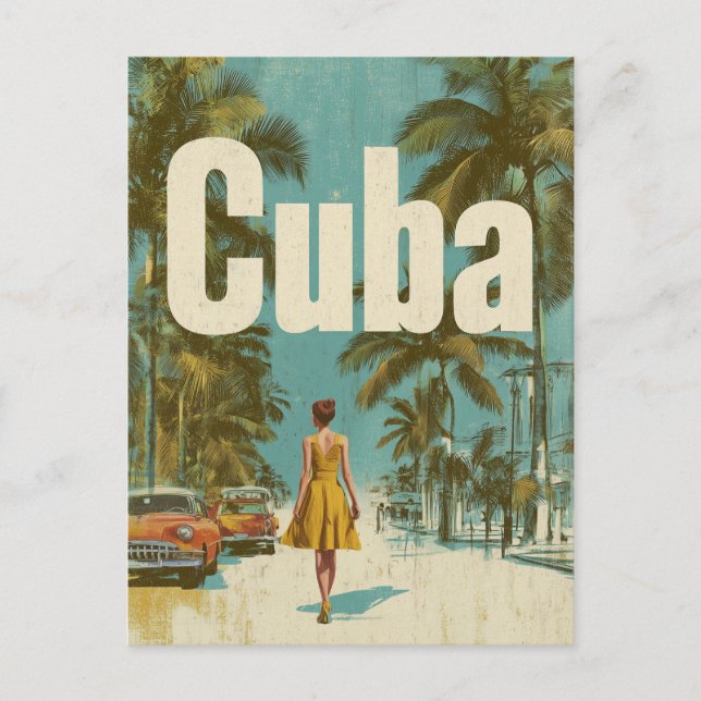 Cartão Postal Cuba vintage (Frente)