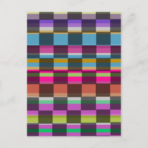 Cartão Postal Cubos Coloridos