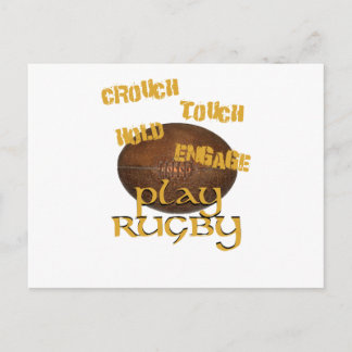 Cartão Postal Cuch, Touch, Espera, Engage. . .Play Rugby