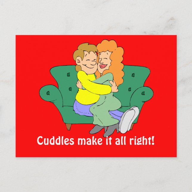 Cartão Postal Cudddles fazem tudo bem (Frente)