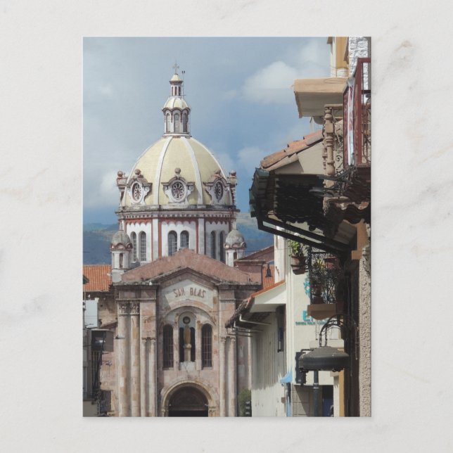 Cartão Postal Cuenca Equador - Iglesia de San Blas (Frente)