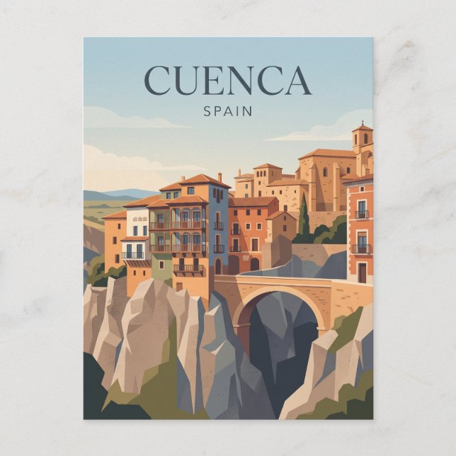 Cartão Postal Cuenca Espanha (Frente)
