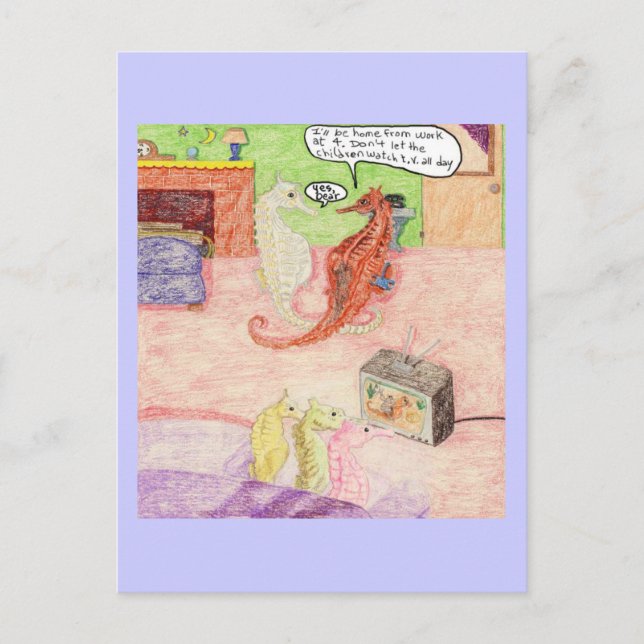 Cartão Postal Cuidando das Crianças (Frente)