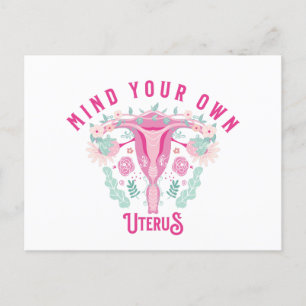 Cartão Postal Cuide do seu útero