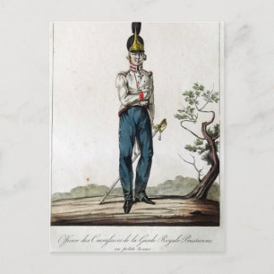 Cartão Postal Cuirassivo Guarda prussiano