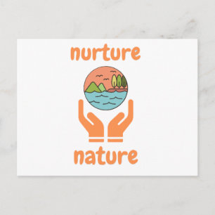 Cartão Postal Cultivo da natureza, citações de vida