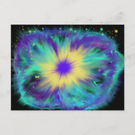 Cartão Postal Culto Art Aqua Amarelo Azul Roxo Out 2017 ESSL