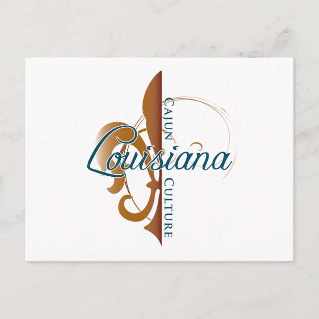 Cartão Postal Cultura cajun (Frente)