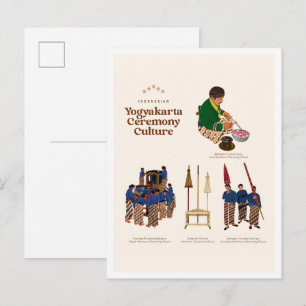 Cartão Postal Cultura da Cerimônia de Yogyakarta Viagem Indonési