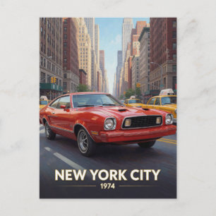 Cartão Postal Cultura Urbana de Carros na Cidade de Nova York 19