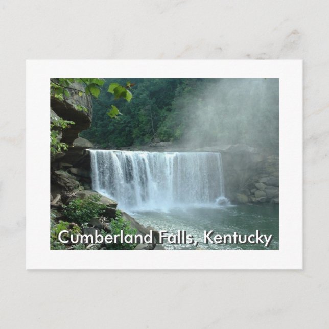 Cartão Postal Cumberland Falls, Kentucky (Frente)