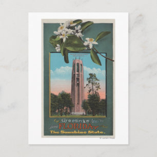 Cartão Postal Cumprimentos de Florida & de imagem do canto