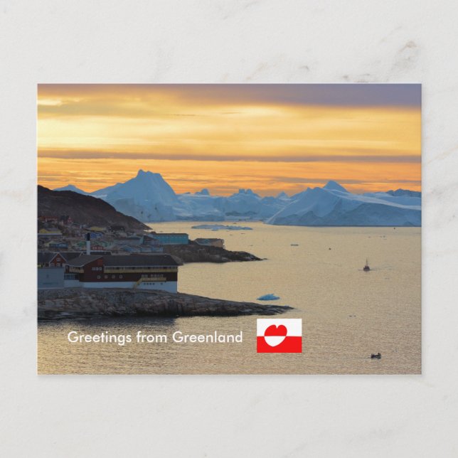 Cartão Postal Cumprimentos de Greenland 21 (Frente)