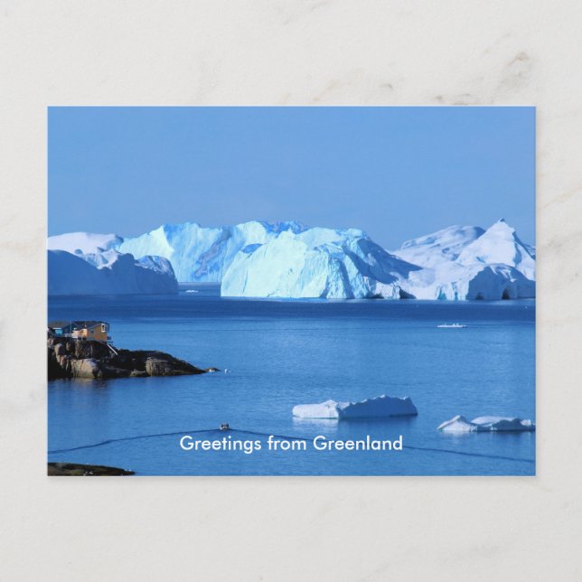 Cartão Postal Cumprimentos de Greenland 9 (Frente)