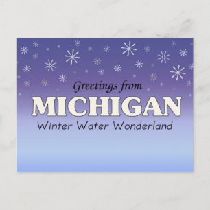Cartão Postal Cumprimentos de Michigan