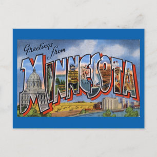 Cartão Postal Cumprimentos de Minnesota