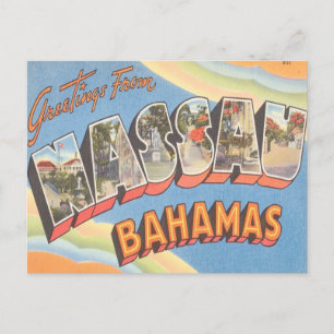 Cartão Postal Cumprimentos de Nassau Bahamas
