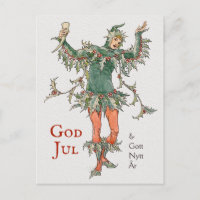 Cumprimentos de Natal Walter Crane Holly (Järneksm