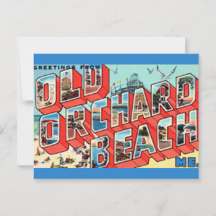Cartão Postal Cumprimentos de Old Orchard Beach Maine