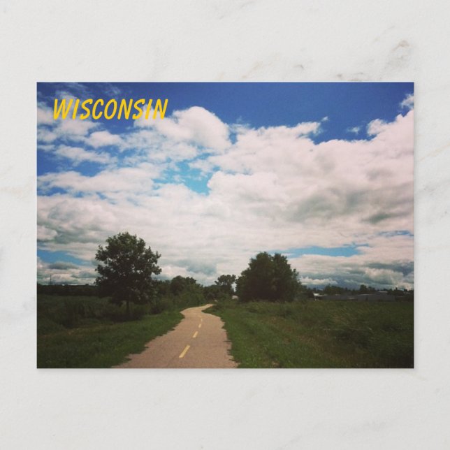Cartão Postal Cumprimentos de Wisconsin! (Frente)