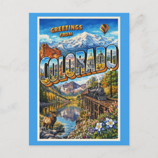 Cartão Postal Cumprimentos do Colorado