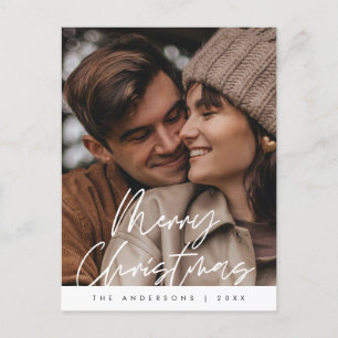 Cartão Postal Cumprimentos Modernos, Foto de Família Feliz Natal