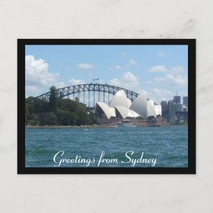Cartão Postal cumprimentos porto de sydney