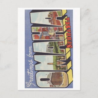 Cartão Postal Cumprimentos tema do vintage da letra do NE de