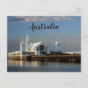 Cartão Postal Cunningham Pier Geelong Victoria Austrália