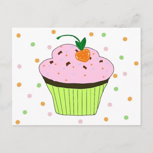 Cartão Postal Cupcake (Frente)
