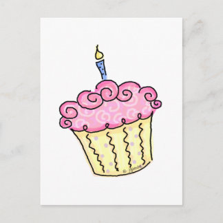 Cartão Postal Cupcake