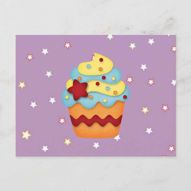 Cartão Postal cupcake (Frente)