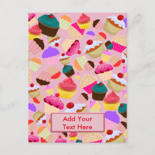 Cartão Postal Cupcake