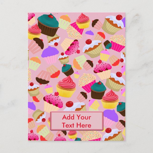 Cartão Postal Cupcake (Frente)