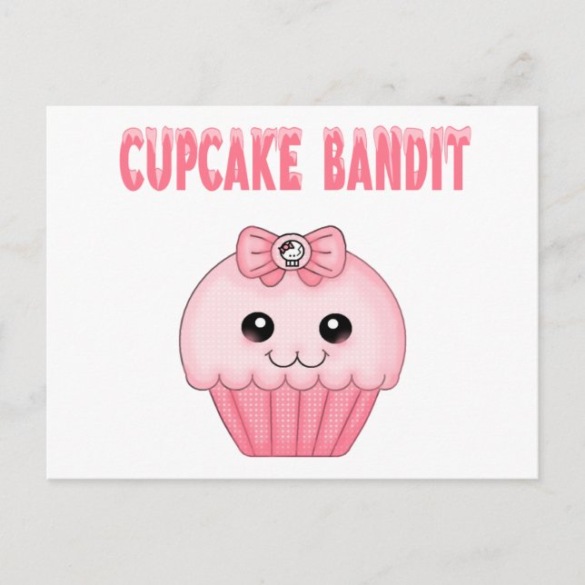 Cartão Postal Cupcake Bandit (Frente)