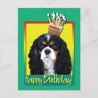 Cartão Postal Cupcake de aniversário - Cavaleiro - Triz-Cor
