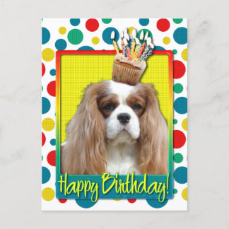 Cartão Postal Cupcake de aniversário - Cavalier - Blenheim