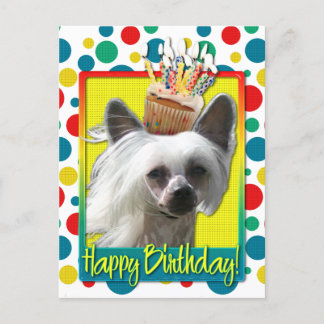 Cartão Postal Cupcake de Aniversário - Chinês Detido - Kahlo