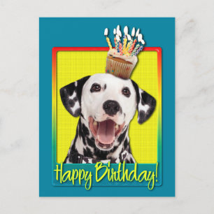 Cartão Postal Cupcake de aniversário - Dalmácia