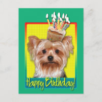 Cupcake de aniversário - Yorkshire Terrier