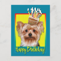Cupcake de aniversário - Yorkshire Terrier