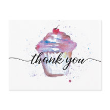 Cupcake de Aquarela Doce Sem logótipo Bakery